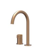 Wastafelkraan IVY Tribe Coldstart 2-gats RVS316 Geborsteld Mat Koper PVD IVY