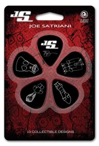 D'Addario 1CBK4-10JS Joe Satriani plectrums zwart medium (10 st)