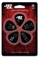 D'Addario 1CBK4-10JS Joe Satriani plectrums zwart medium (10 st) - thumbnail