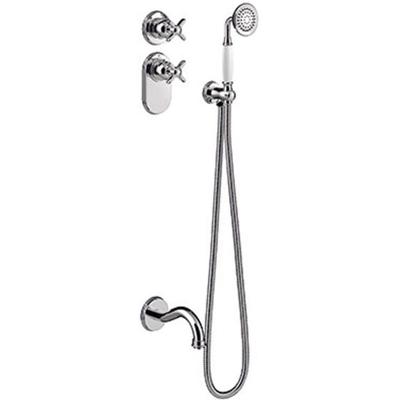 Badkraan Tres Clasic | Inbouw | Thermostaatkraan | Incl.Inbouwdeel | 2-weg | Vintage | Chroom