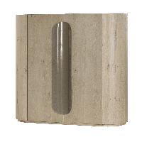 Tower Living Opbergkast 'Allure' Eiken, 140 x 150cm, kleur Whitewash