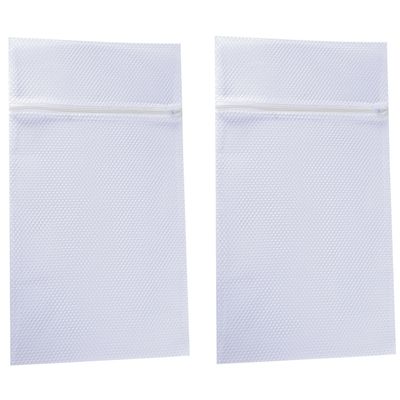 MSV Waszak voor kwetsbare kleding wasgoed/waszak - 2x - wit - XL size - 60 x 90 cm