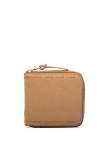 visvim portefeuille en cuir à fermeture zippée - Marron