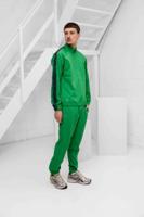 Lacoste Tennis x Daniil Medvedev Trainingspak Heren Groen/Donkerblauw - Maat M - Kleur: DonkerblauwGroen | Soccerfanshop