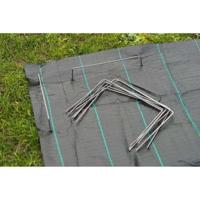 NATURE Set van 10 metalen clips voor bevestiging op de grond - Ø 4 mm / H 20 x 25 cm NATURE Set van 10 metalen clips voor bevestiging op de grond - Ø 4 mm / H 20 x 25 cm