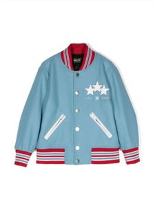 AMIRI KIDS veste bomber à logo brodé - Bleu