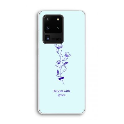 Bloom with grace: Samsung Galaxy S20 Ultra Transparant Hoesje