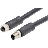 Molex 1205010137 Sensor/actuator connector, geassembleerd Aantal polen (sensoren): 4 Bus, recht, Stekker, recht 10 m 1 stuk(s) Bag