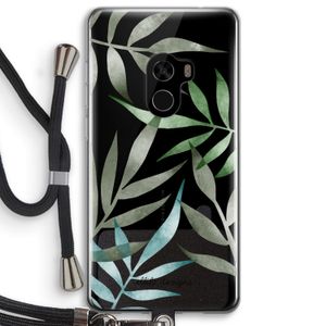 Tropical watercolor leaves: Xiaomi Mi Mix 2 Transparant Hoesje met koord