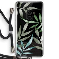 Tropical watercolor leaves: Xiaomi Mi Mix 2 Transparant Hoesje met koord