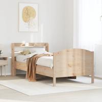 Bedframe zonder matras massief grenenhout 75x190 cm