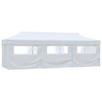 Partytent pop-up met 8 zijwanden 3x9 m wit
