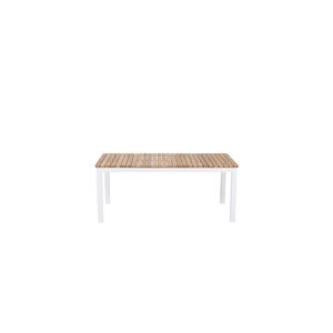 Brasilia tuin salontafel wit, teak.