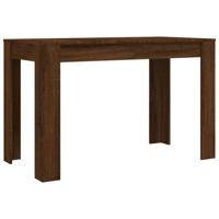 vidaXL Eettafel 120x60x76 cm bewerkt hout bruineikenkleurig