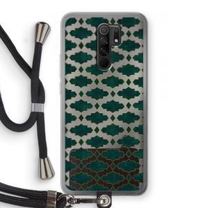 Moroccan tiles: Xiaomi Redmi 9 Transparant Hoesje met koord