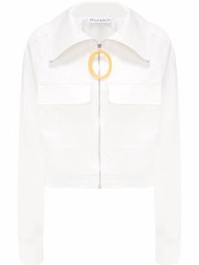 JW Anderson veste crop à fermeture zippée - Blanc