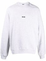 MSGM sweat à logo imprimé - Gris - thumbnail