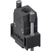 Deltron Connectors CTL09M3 D-sub behuizing Aantal polen: 9 Plastic 180 ° Zwart 1 stuk(s)