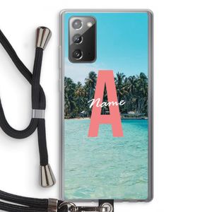 Pacific Dream: Samsung Galaxy Note 20 / Note 20 5G Transparant Hoesje met koord