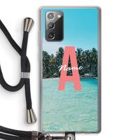 Pacific Dream: Samsung Galaxy Note 20 / Note 20 5G Transparant Hoesje met koord
