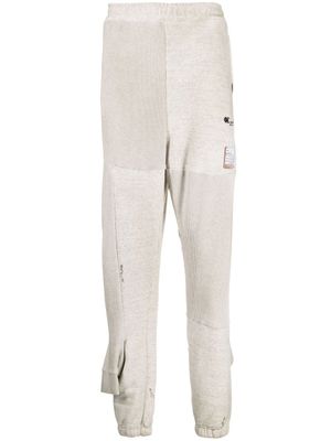 Maison MIHARA YASUHIRO pantalon de jogging en coton à chevilles resserrées - Tons neutres