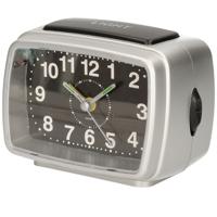 Gerimport Wekker - alarmklok - zwart/zilver - 11 cm - met verlichting en alarm Gerimport Wekker - alarmklok - zwart/zilver - 11 cm - met verlichting en alarm