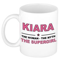 Kiara cadeau mok - Woman Myth Supergirl - naam koffiemok - 300 ml - collega - moederdag