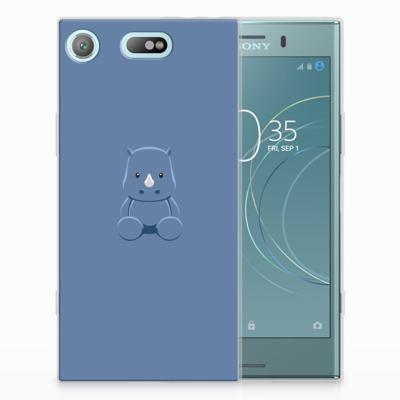 Sony Xperia XZ1 Compact Telefoonhoesje met Naam Baby Rhino Sony Xperia XZ1 Compact Telefoonhoesje met Naam Baby Rhino
