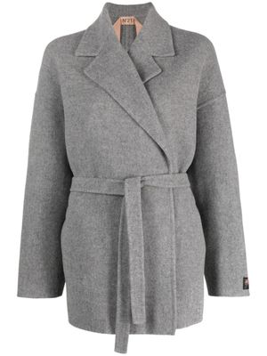 Nº21 Jas met gekerfde revers - Grijs