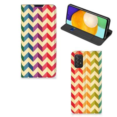 Samsung Galaxy A03s | Hoesje met Magneet | Zigzag Multi Color Samsung Galaxy A03s | Hoesje met Magneet | Zigzag Multi Color