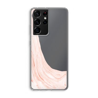 Peach bath: Samsung Galaxy S21 Ultra Transparant Hoesje
