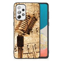 Samsung Galaxy A73 Silicone Back Case Bladmuziek