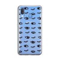 Eye pattern #2: Samsung Galaxy A40 Transparant Hoesje