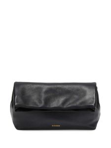 Jil Sander pochette à logo imprimé - Noir