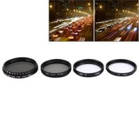 JUNESTAR 4 in 1 Proffesional 37mm Lens Filter(CPL + UV + ND2-400 + Star 8) voor GoPro & Xiaomi Xiaoyi Yi Sport actiecamera