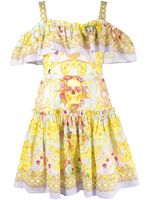 Philipp Plein robe New Baroque imprimée - Jaune - thumbnail