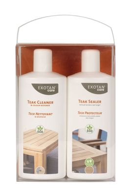 WOOOD Onderhoudsmiddel 'Care' Promotiepakket, Teak Sealer