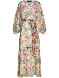 ETRO robe en soie à fleurs - Tons neutres