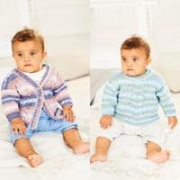 Breipatroon Stylecraft Bambino Prints DK No. 9843 Baby vest en trui