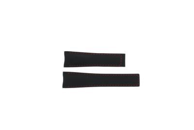 Horlogeband Tag Heuer CAR2C11 / FC6256 Leder Zwart 22mm