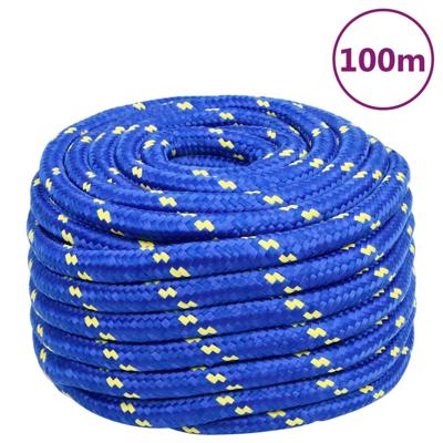 Boottouw 20 mm 100 m polypropeen blauw