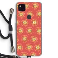 Zon: Pixel 4a 5G Transparant Hoesje met koord