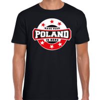 Have fear Poland is here /Polen supporter t-shirt zwart voor heren - thumbnail