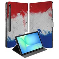 Nederland Book Case Hoesje met Standaard Samsung Galaxy Tab S10 FE Plus Nederland Book Case Hoesje met Standaard Samsung Galaxy Tab S10 FE Plus
