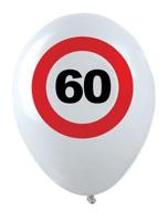 Ballonnen verkeersbord 60 (12 st)