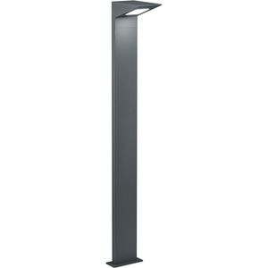 LED Tuinverlichting - Vloerlamp - Trion Nilsona XL - 8W - Warm Wit 3000K - Rechthoek - Mat Antraciet - Aluminium