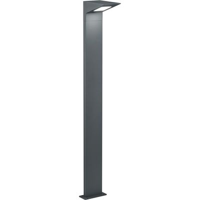 LED Tuinverlichting - Vloerlamp - Trion Nilsona XL - 8W - Warm Wit 3000K - Rechthoek - Mat Antraciet - Aluminium