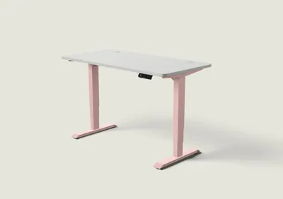 Desktronic HomePro bureau Zachtroze / Grijs / 140x70 cm
