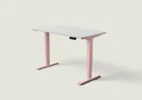 Desktronic HomePro bureau Zachtroze / Grijs / 140x70 cm