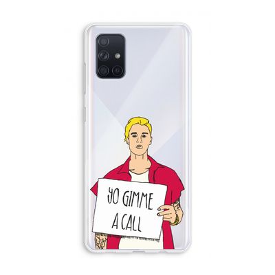 Gimme a call: Galaxy A71 Transparant Hoesje